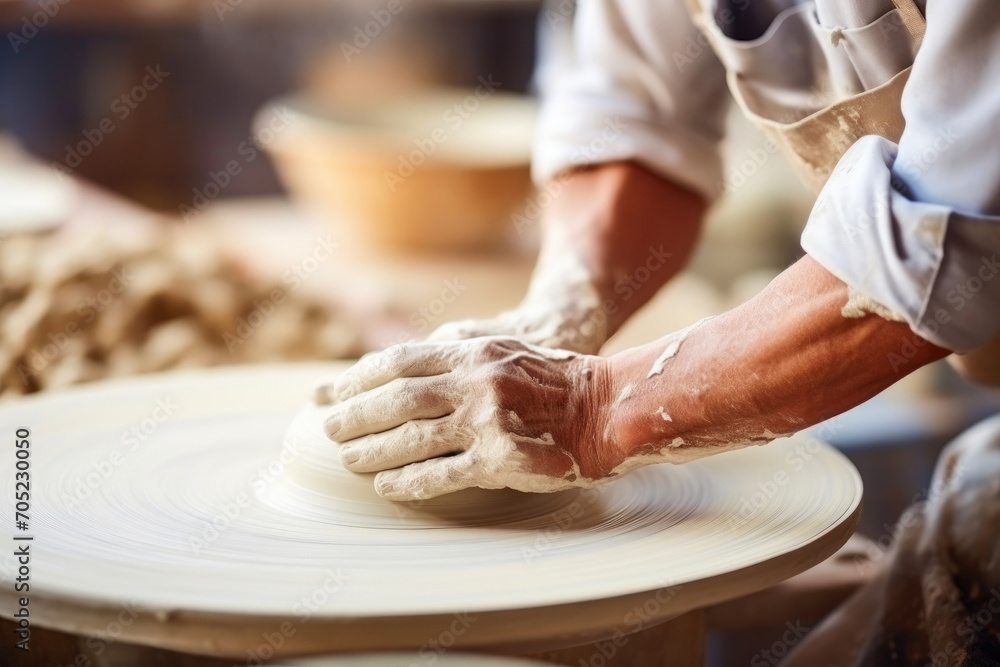 Masterful Hands: Creating Ceramic Plates