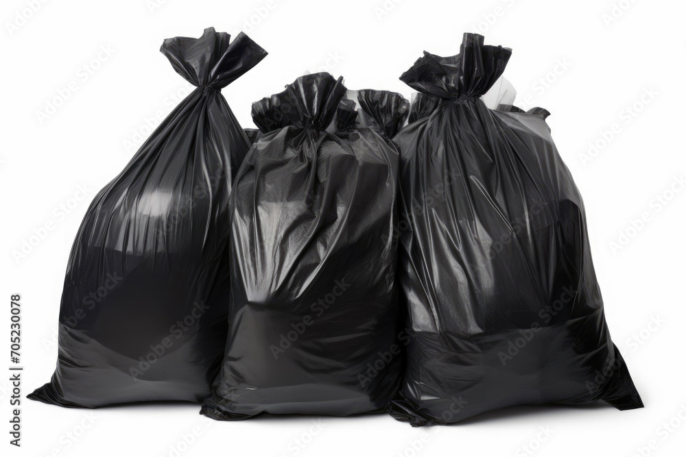 Sleek Black Waste Bag: Clean Isolation