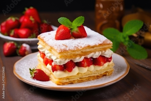 Whimsy on a Plate: Artful Strawberry Shortcake Creation