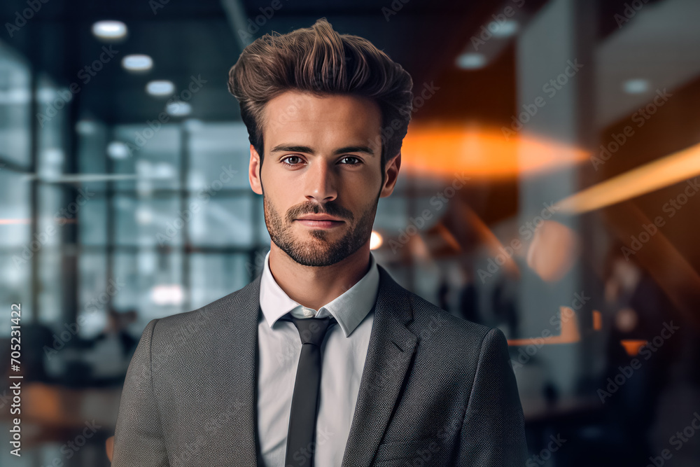 Man in a classic suit representing a businessman. A stock photo capturing professionalism and sophistication in formal business attire Man in a classic suit representing a businessman. A stock photo capturing professionalism and sophistication in formal business attire