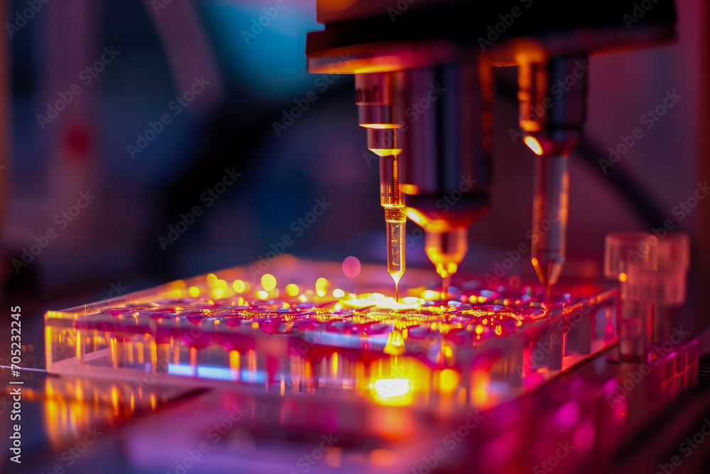 PCR machine amplifying a specific DNA fragment PCR machine amplifying a specific DNA fragment