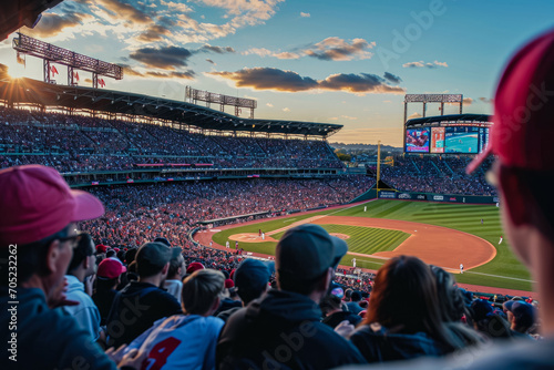 stadium and a crowd in a sports event photo
