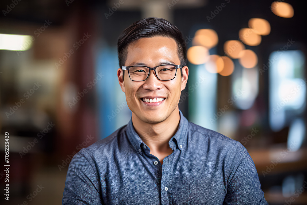 Business portrait of a man in a sophisticated business suit. A stock photo capturing professionalism and executive charisma. - obrazy, fototapety, plakaty 