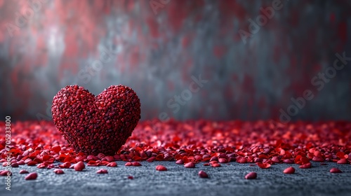 A red decorative heart