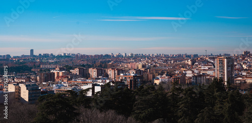 Imagen panorámica de la ciudad de Madrid.