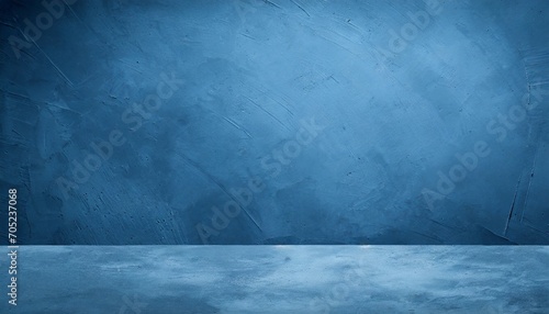 blue cement background horizontal blank concrete wall photo