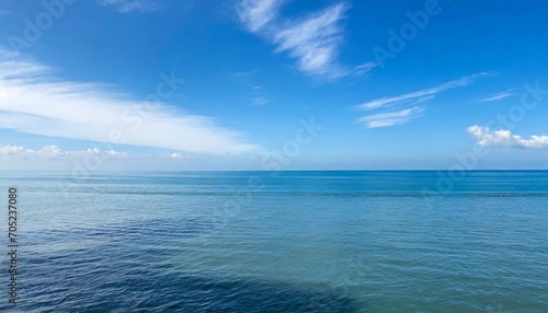 blue sky ocean