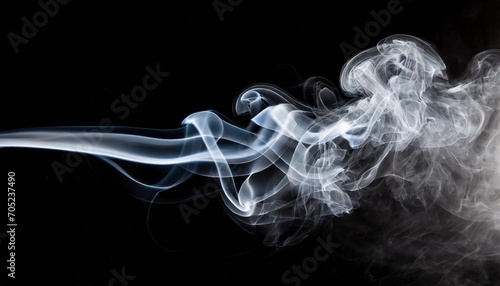 smoke on black photo