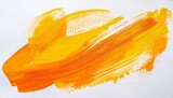 orange yellow brush stroke on white background orange abstract stroke colorful watercolor brush stroke
