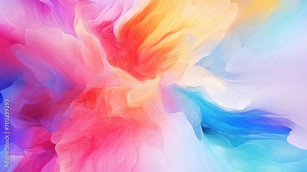 colorful waves abstract background in 3d render.AI generated colorful waves abstract background in 3d render.AI generated