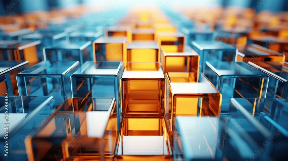 Obraz premium colorful waves abstract background in 3d render.AI generated