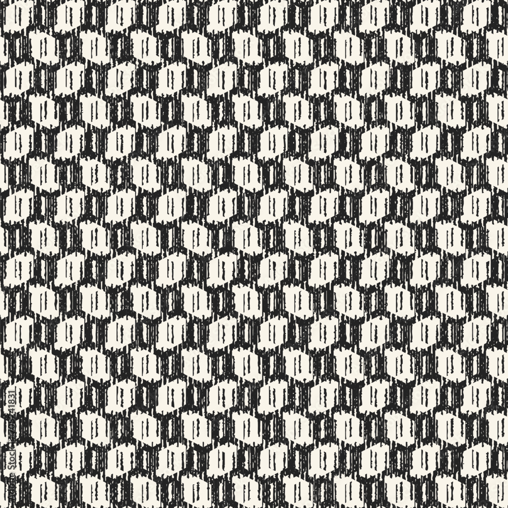 Monochrome Brushed Check Textured Pattern Monochrome Brushed Check Textured Pattern
