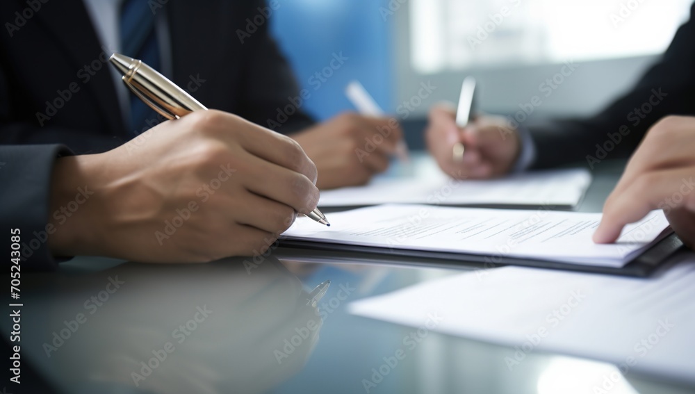 © duyina1990 - Businessmen signing a contract © duyina1990 - Businessmen signing a contract