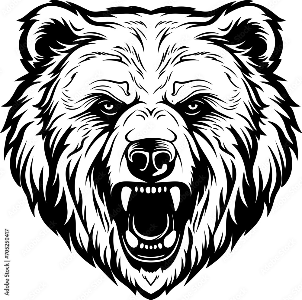 Bear SVG, Grizzly Bear SVG, Mama Bear SVG, Bear Face svg, Bear Mountain svg, Bear Alaska svg, Bear Sign svg, Bear Head SVG