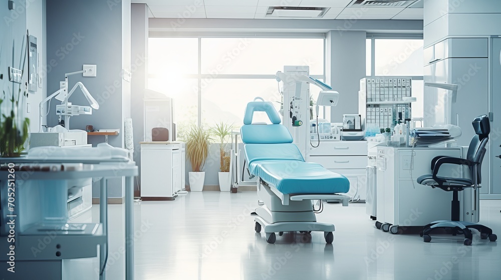 Medical equipment and tools are not present in the doctor's office. Medical equipment and tools are not present in the doctor's office.
