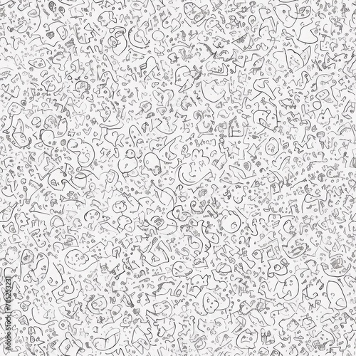 Children's drawing. Abstract seamless pattern. AI generated.