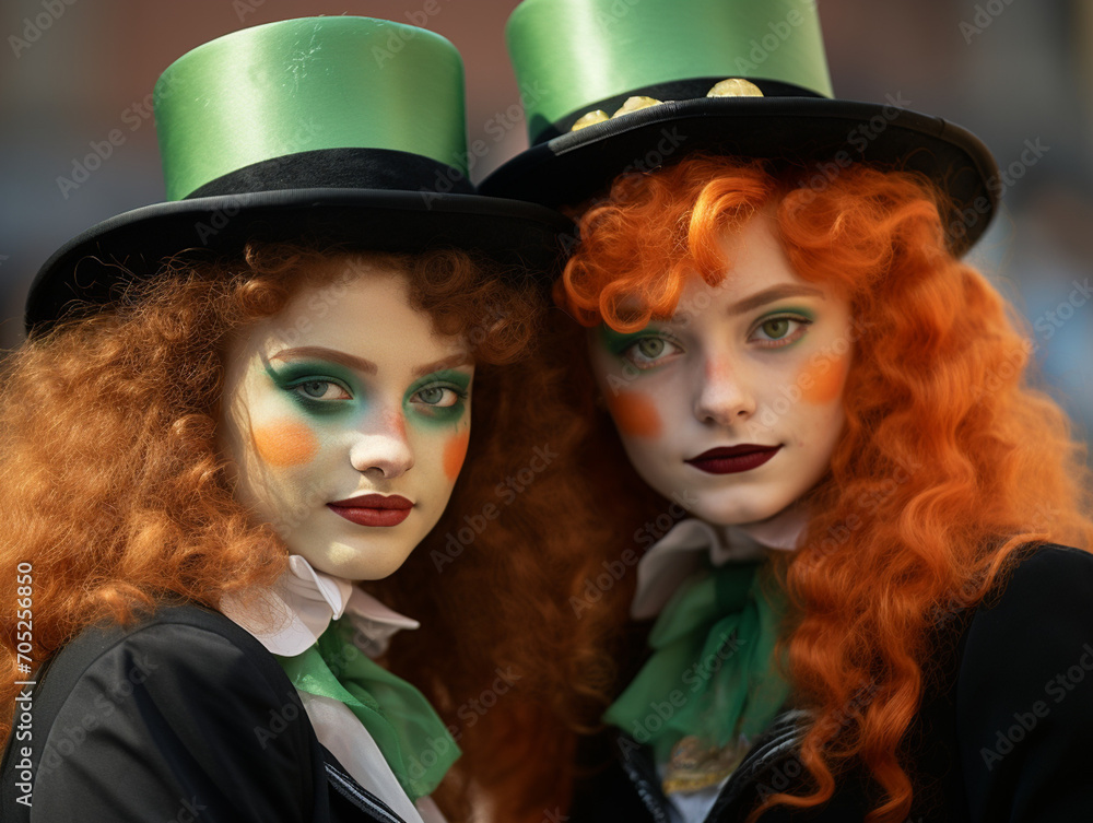 Fototapeta premium Redheads in Costume 