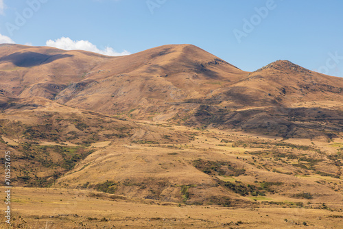 Landscape of the Armenian steppe. Armenia.