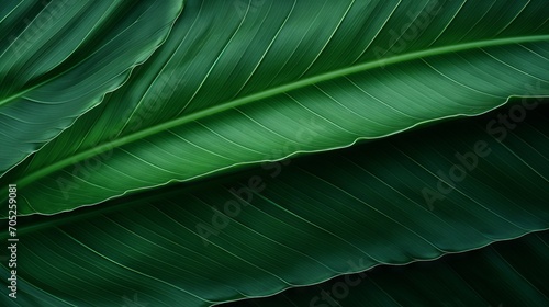 Superb Clean Abstract Green Leaf Texture Nature Background AI Generated