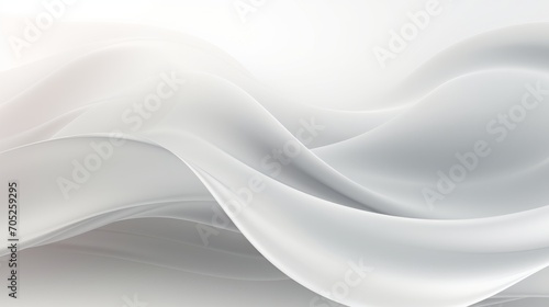 Abstract White and Light Gray Wave: Modern Soft Luxury Texture with Smooth and Clean Subtle Background AI Generated