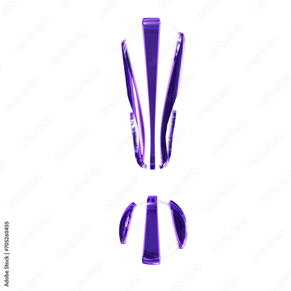 White symbol with dark purple thin straps White symbol with dark purple thin straps