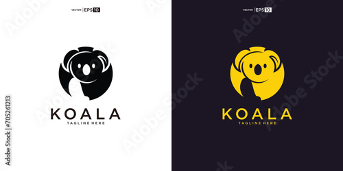 koala logo design vector inspiration