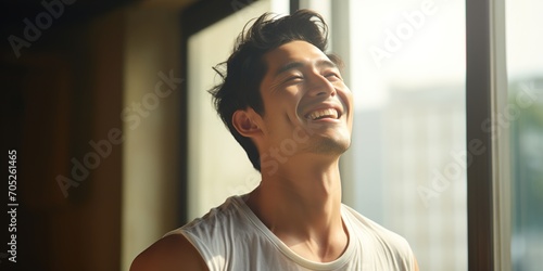 Portrait of a young Asian man smiling Free Download Portrait of a young Asian man smiling - GFXLoad