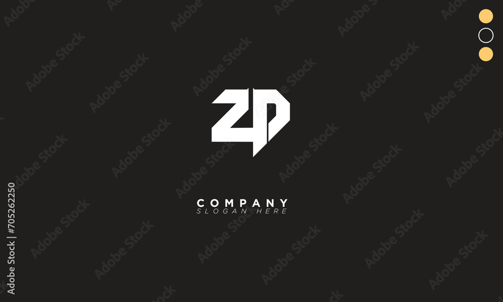 ZD Alphabet letters Initials Monogram logo ZP, Z and P ZD Alphabet letters Initials Monogram logo ZP, Z and P