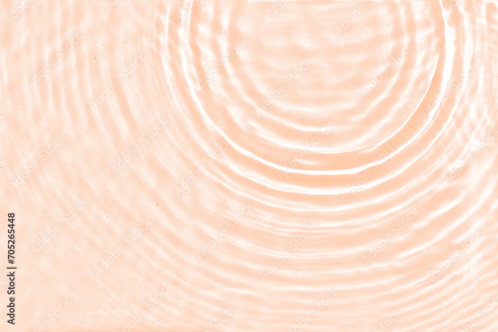Abstract water texture, surface with drops, rings and ripple.