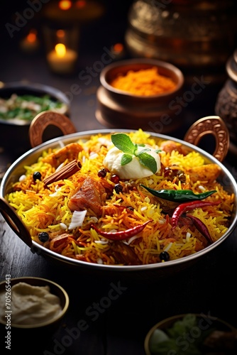 delicious and aromatic indian dish biryani