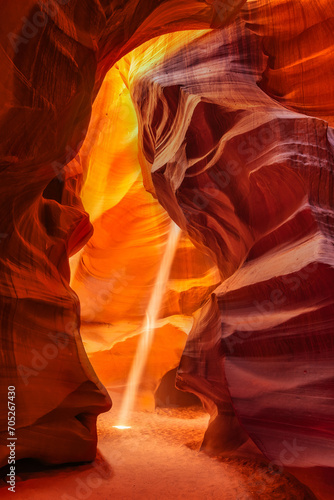 Light dance, Upper Antelope canyon, Arizona, USA 