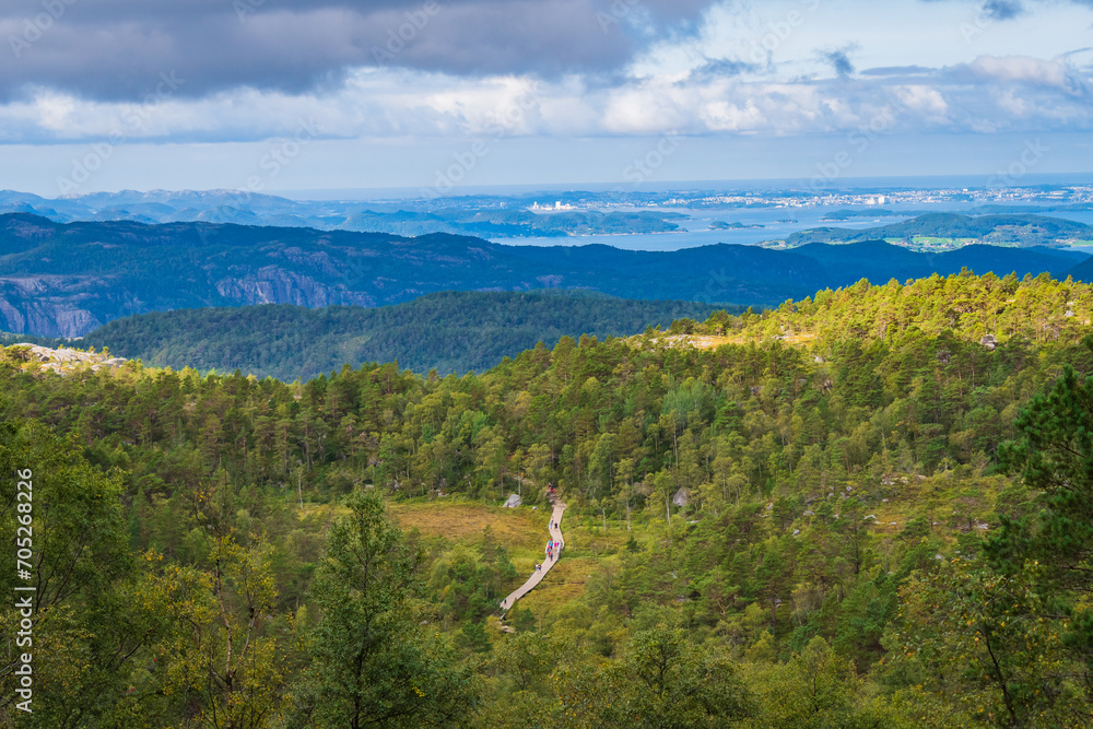 Landscape of the Preikestolen (Norway)