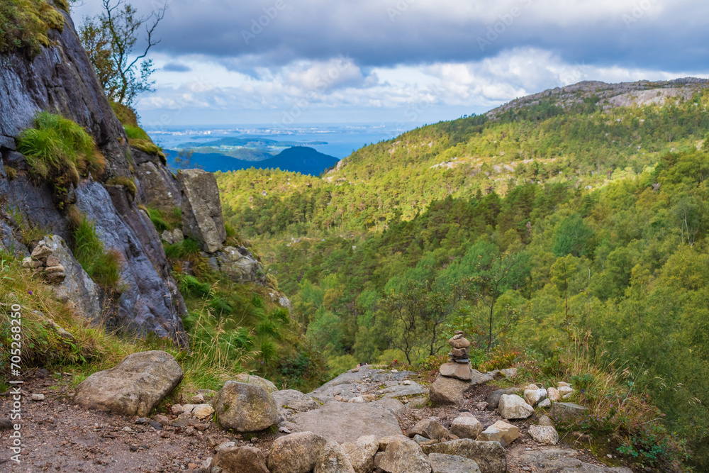Landscape of the Preikestolen (Norway)