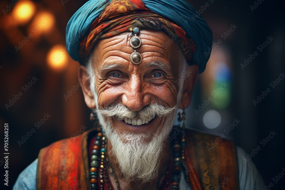 man posing in front of the camera with the traditional clothing of his country man posing in front of the camera with the traditional clothing of his country