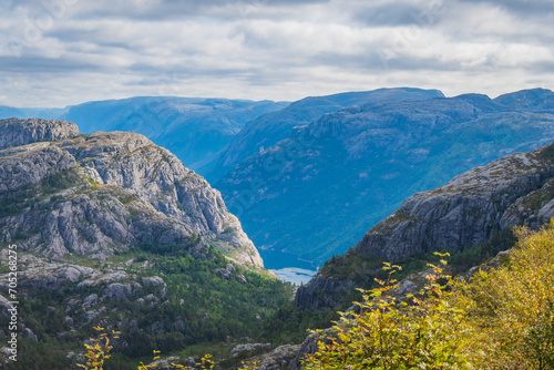 Landscape of the Preikestolen (Norway)