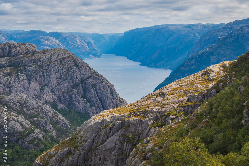 Landscape of the Preikestolen (Norway)