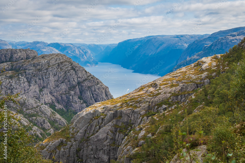 Landscape of the Preikestolen (Norway)