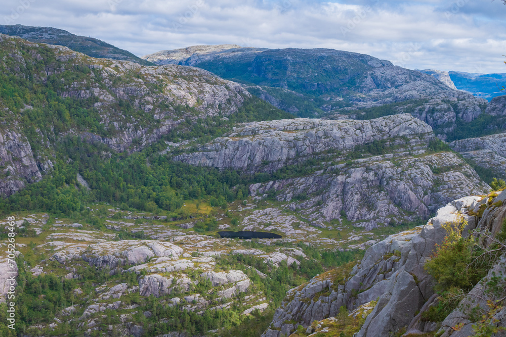 Landscape of the Preikestolen (Norway)