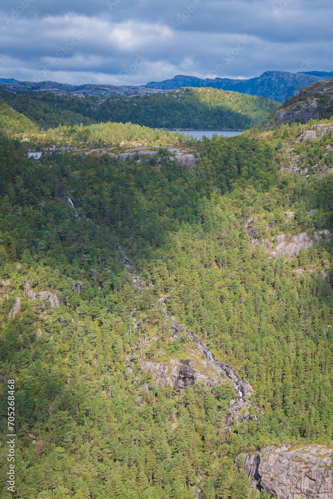Landscape of the Preikestolen (Norway)