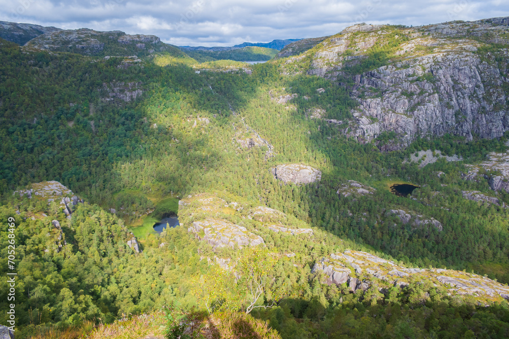 Landscape of the Preikestolen (Norway)