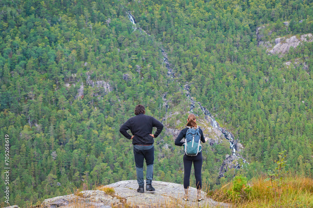 Landscape of the Preikestolen (Norway)