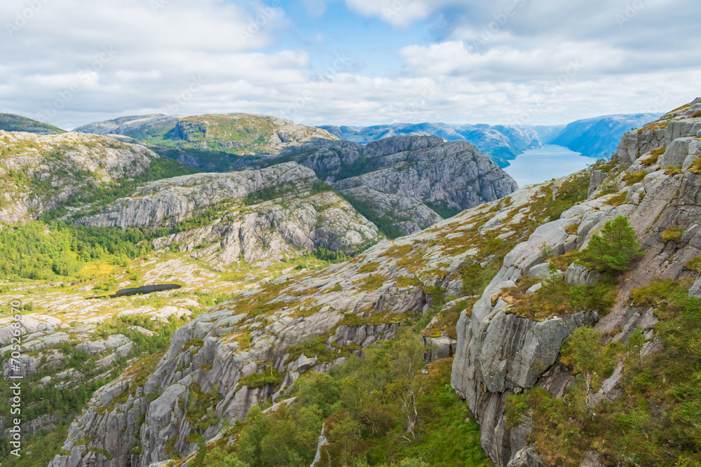 Landscape of the Preikestolen (Norway)