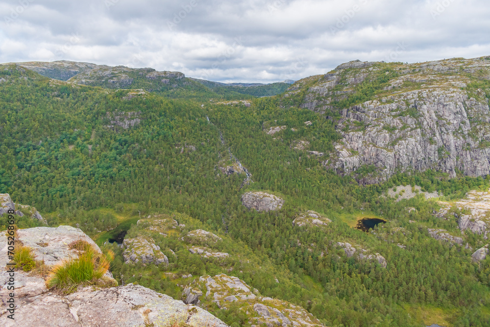 Landscape of the Preikestolen (Norway)