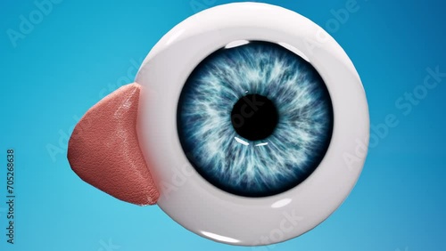 4K 3D Eye medical Anatomy photo