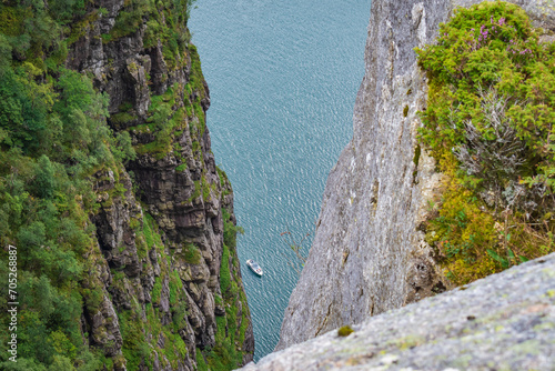 Obraz na płótnie Landscape of the Preikestolen (Norway) w salonie
