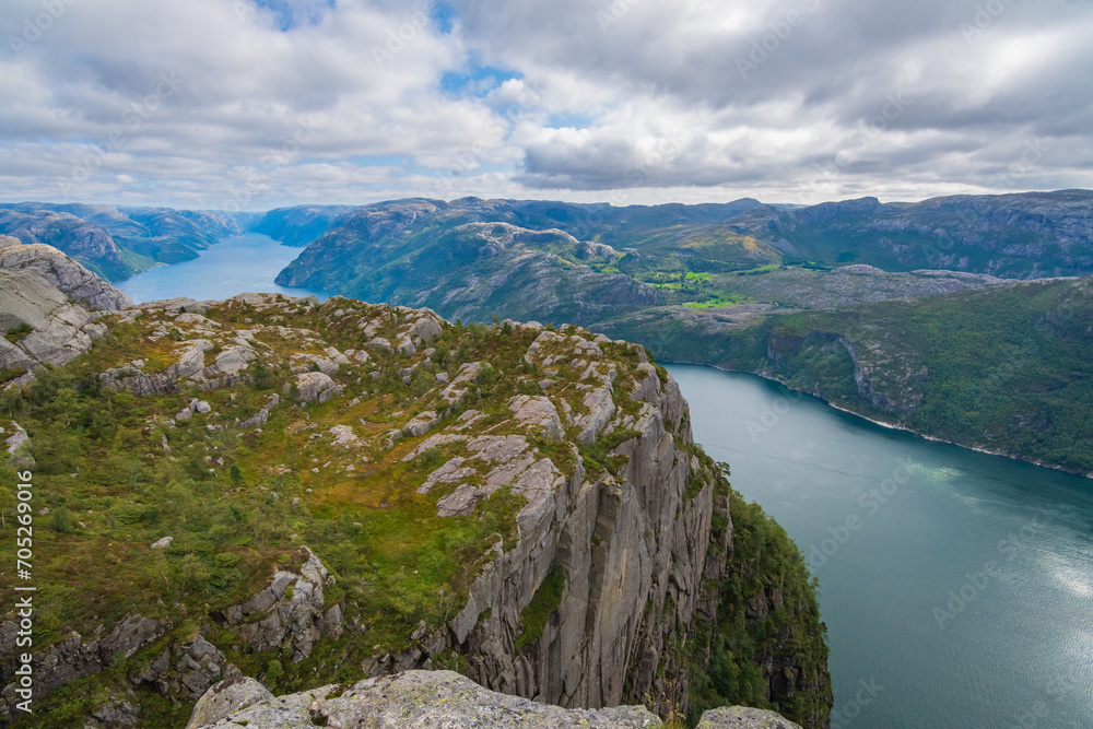 Landscape of the Preikestolen (Norway)