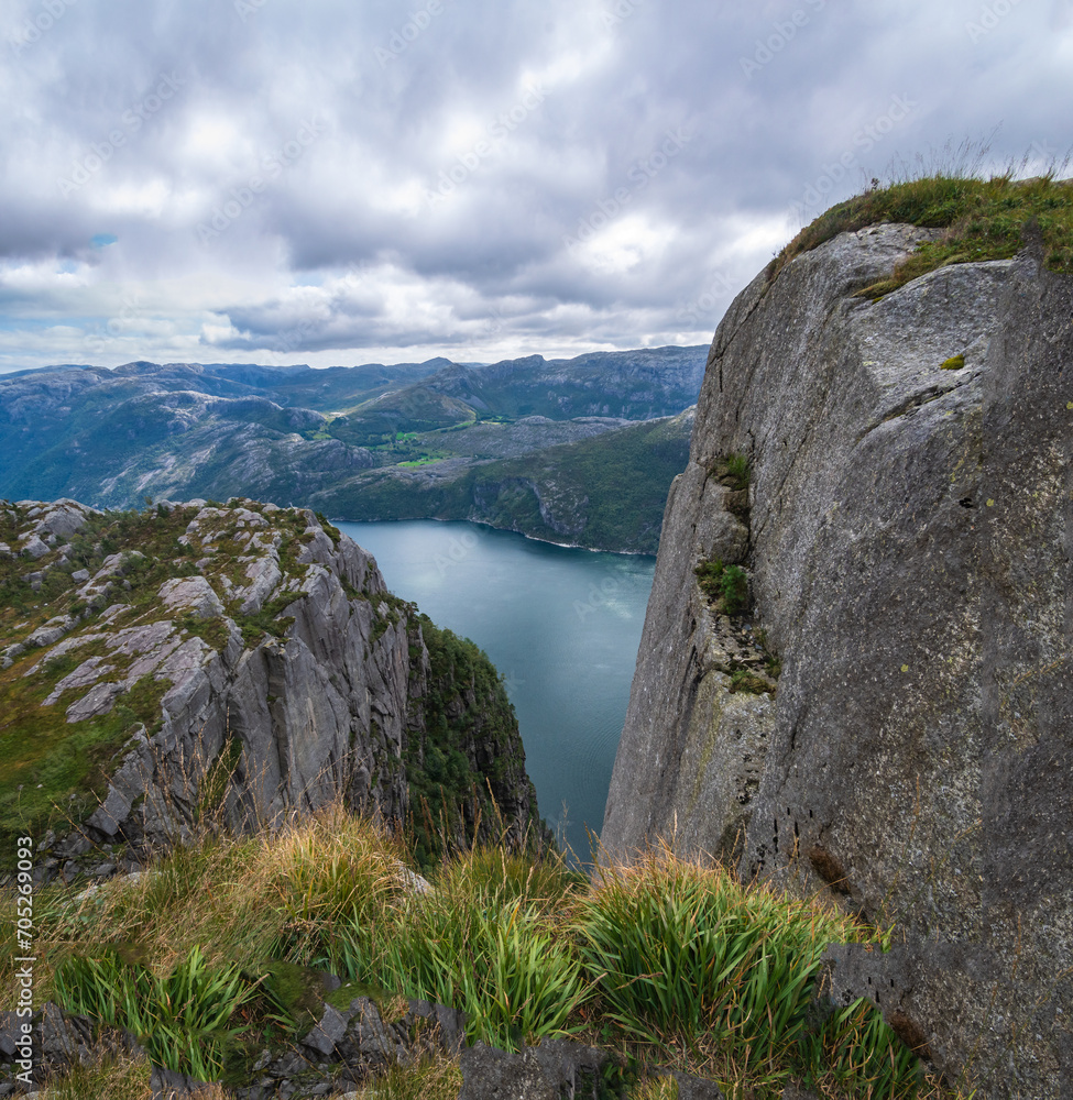 Landscape of the Preikestolen (Norway)