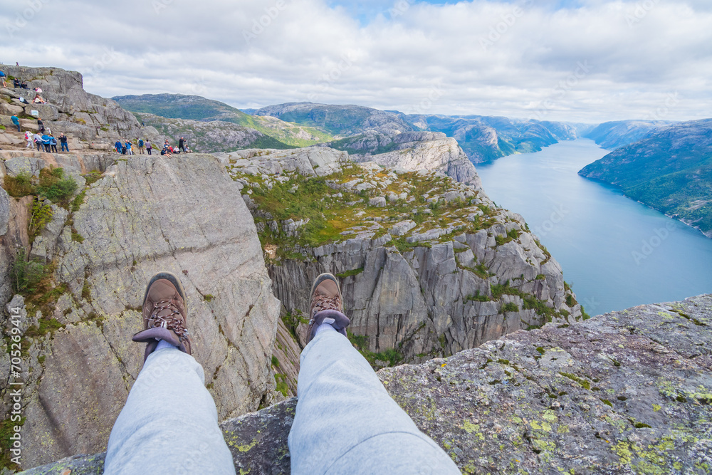 Landscape of the Preikestolen (Norway)