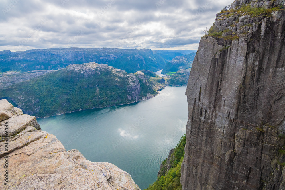 Landscape of the Preikestolen (Norway)