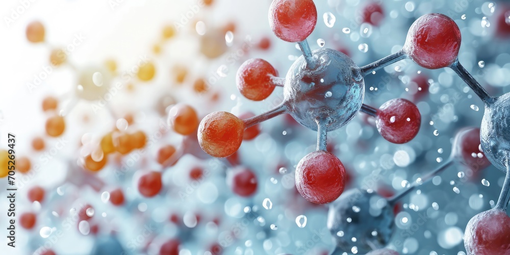 Generative AI, abstract molecular shape, single amino acid molecule. Chemistry medicine education
Generative AI, abstract molecular shape, single amino acid molecule. Chemistry medicine education